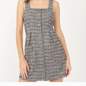 NWT. Free People tweed mini dress in a sz. Large